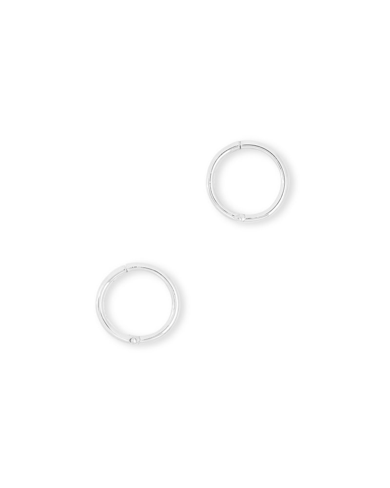 Keeley Huggie Earrings in Sterling Silver image number 1